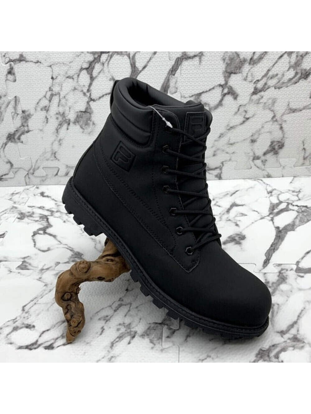 Men's Fila Watersedge WP Black Hiking Boots NWT